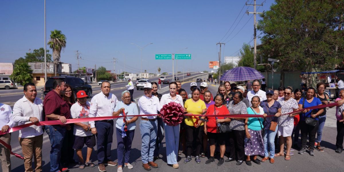 Transforma Carmen Lilia vialidades en la 20 de Noviembre en Nuevo Laredo con obras que mejoran movilidad y seguridad
