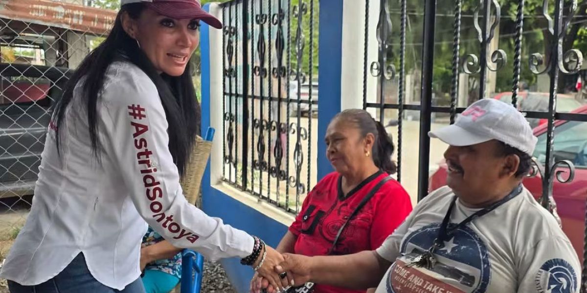 Astrid Sontoya fortalece apoyo a familias con Mercadito