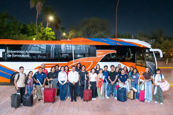 Brinda rector de la UAT emotiva despedida a talentos universitarios rumbo al Congreso Internacional Delfín 2026