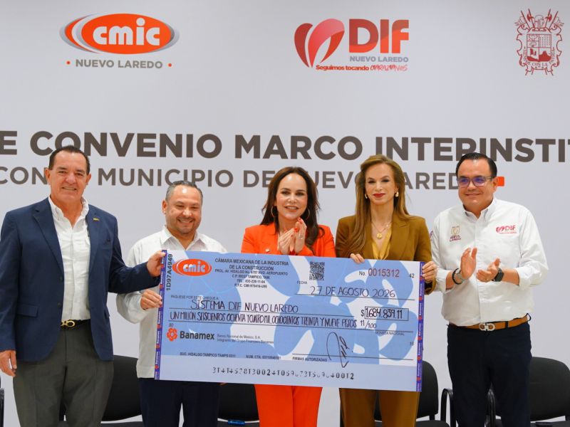 Carmen Lilia y constructores suman esfuerzos para llevar apoyo a familias vulnerables de Nuevo Laredo