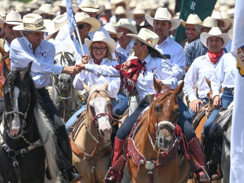 Senadora Olga Sosa participa en la Cabalgata de la unidad en Tamaulipas; manifiesta respaldo al gobernador Américo Villarreal
