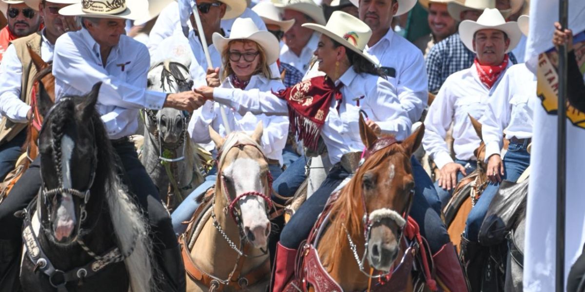 Senadora Olga Sosa participa en la Cabalgata de la unidad en Tamaulipas; manifiesta respaldo al gobernador Américo Villarreal