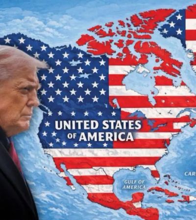 Trump pone a México y a Canadá en el mapa de EU