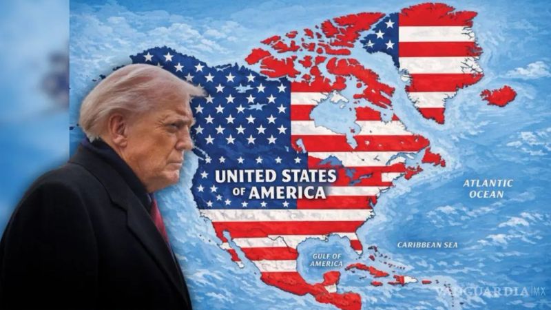 Trump pone a México y a Canadá en el mapa de EU