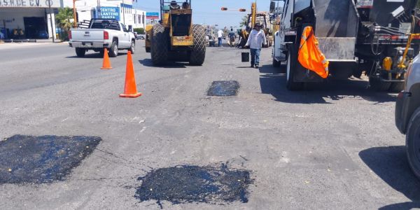 Realiza Municipio trabajos de conservación en 18 mil m2 de calles.