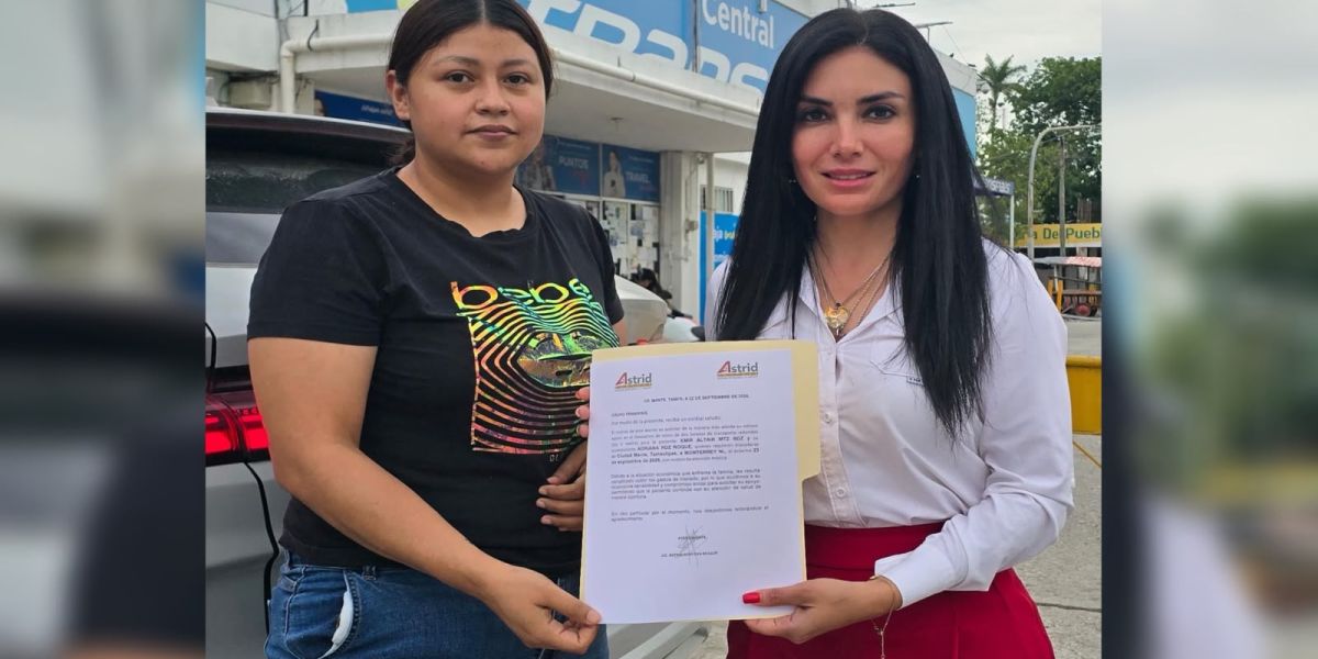 Astrid Sontoya: apoyo que se convierte en una mano amiga para las familias de El Mante