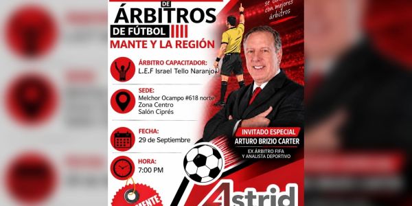 Astrid Sontoya impulsa capacitación gratuita para árbitros de fútbol en el Mante