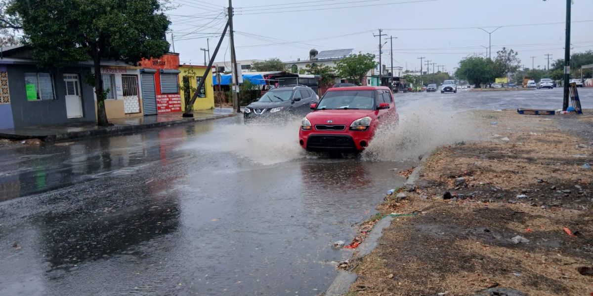 No da tregua la lluvia en Victoria; frente frío y zona de baja presión mantienen temporal