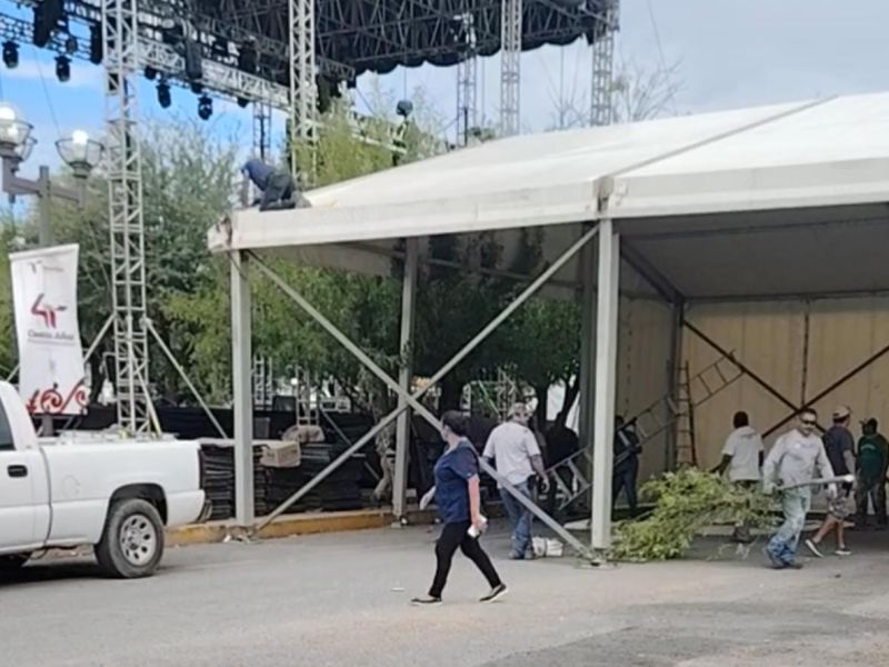 No bastaron los cierres y las afectaciones: hasta árboles cortaron para montar el festival