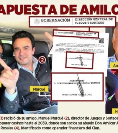 Avalaron con Adán Augusto casinos a empresa de Olán
