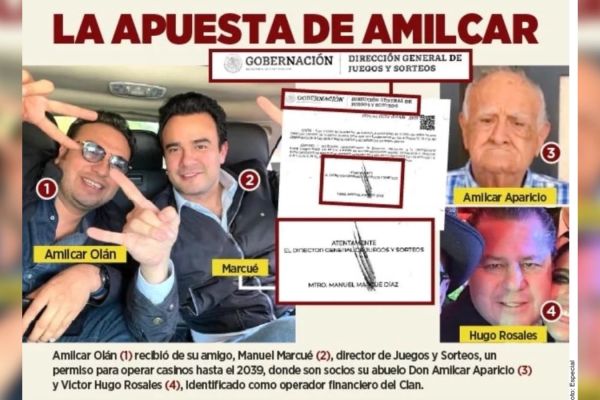 Avalaron con Adán Augusto casinos a empresa de Olán