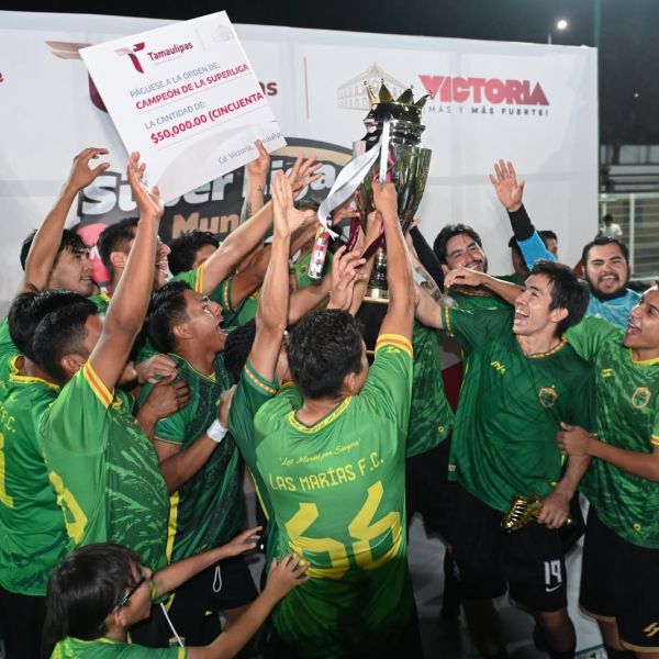 Premian Lucy y Lalo Gattás a campeones de Súper Liga de Fútbol Victoria 2026