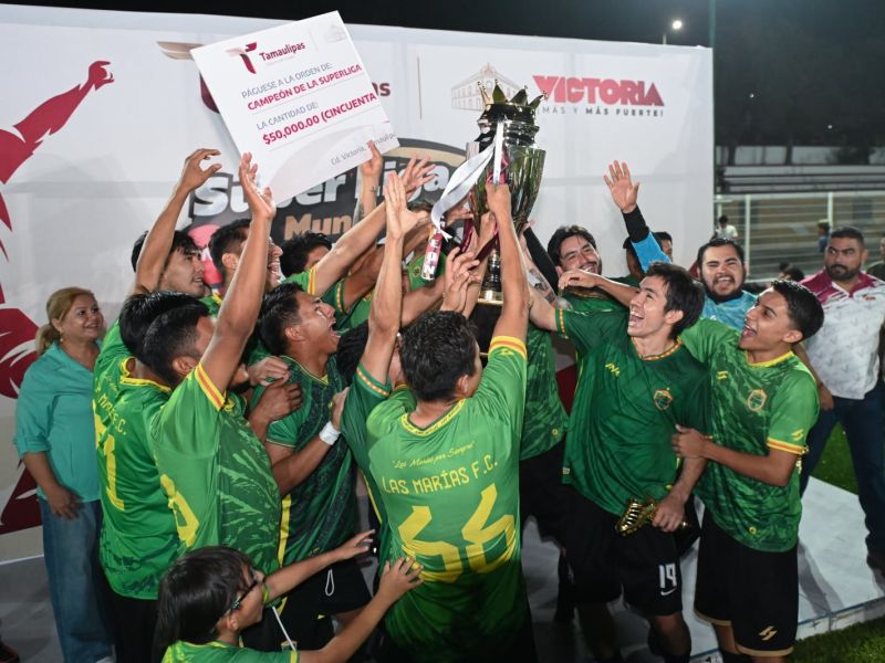 Premian Lucy y Lalo Gattás a campeones de Súper Liga de Fútbol Victoria 2026