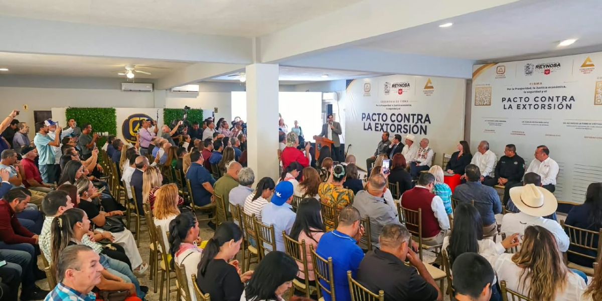 Pactan empresarios y autoridades frente contra la extorsión