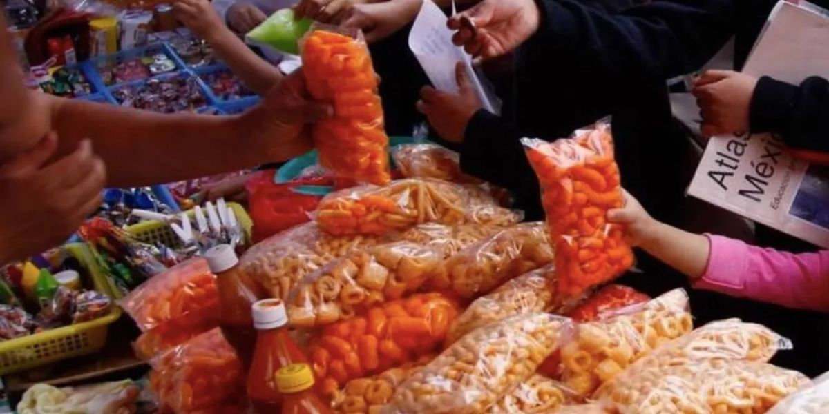 Advierten que la comida chatarra sigue al alcance de los escolares fuera de las aulas