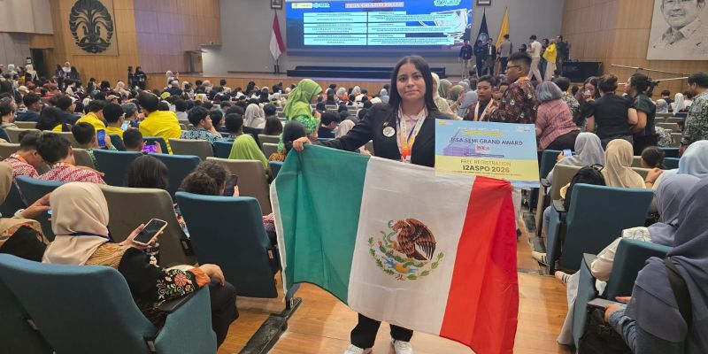 Alumna del CETis 78 obtiene medalla de oro en competencia internacional de ciencia y tecnología ISIF 2026