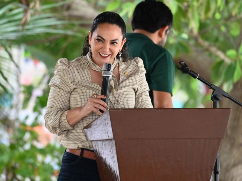 En la cuarta transformación defendemos los derechos de la niñez: Olga Sosa en primaria Norberto Treviño Zapata en Xicoténcatl