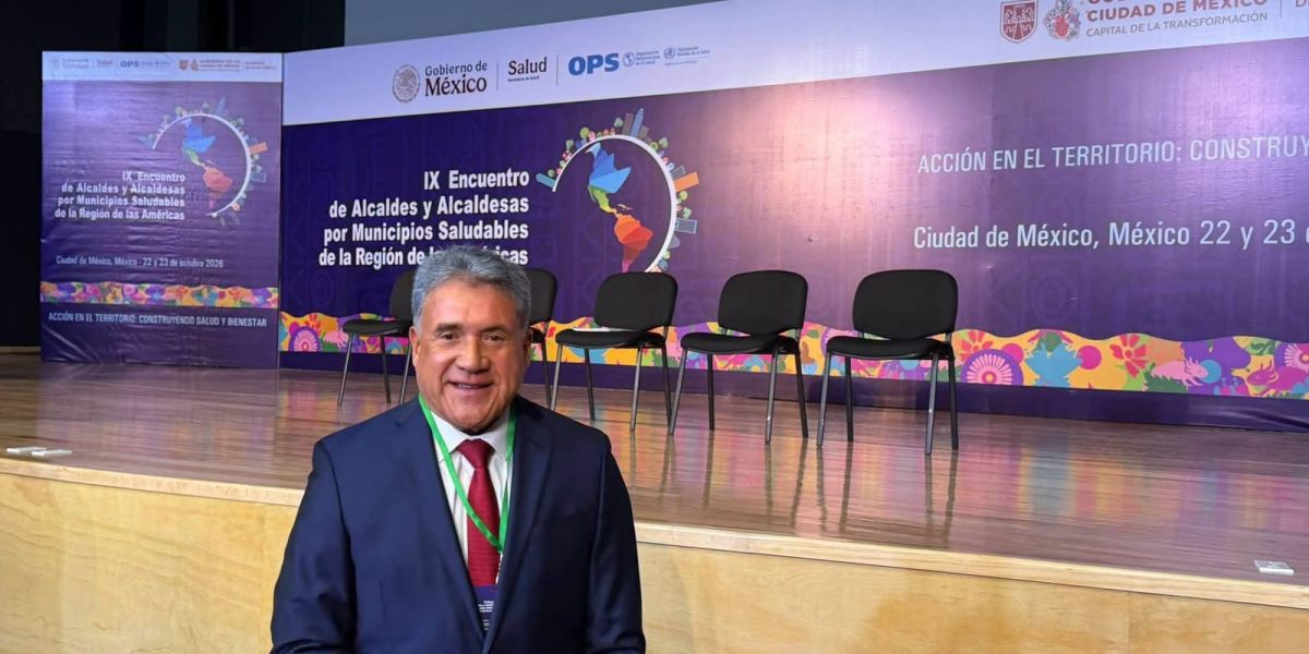 Representa Armando Martínez a Tamaulipas en foro internacional de municipios saludables