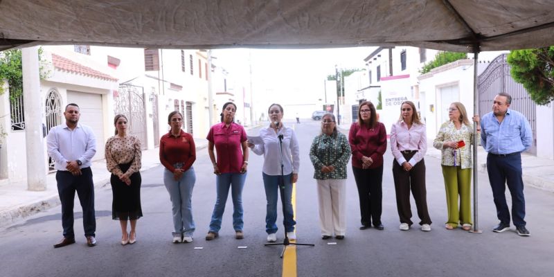 Impulsa alcaldesa Carmen Lilia Canturosas mejoramiento vial con entrega de obras en diversos sectores de Nuevo Laredo