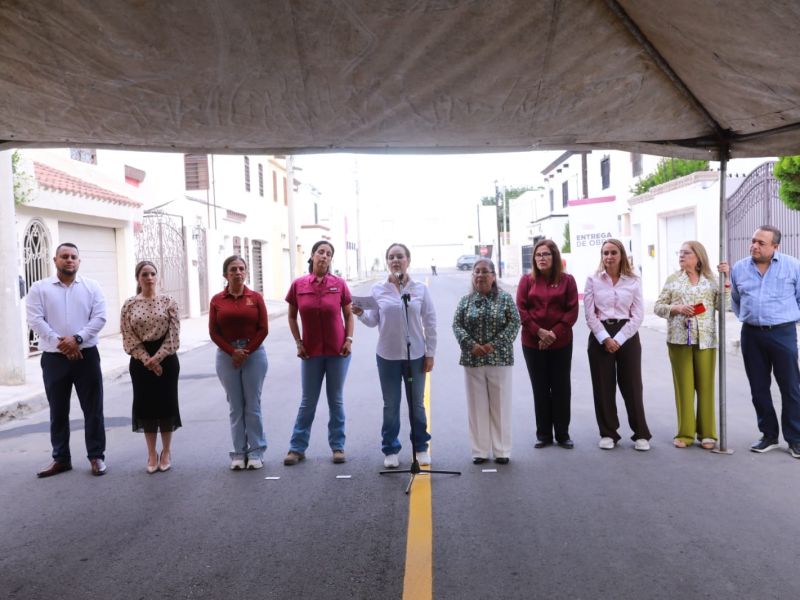 Impulsa alcaldesa Carmen Lilia Canturosas mejoramiento vial con entrega de obras en diversos sectores de Nuevo Laredo