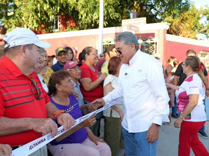 Continúa Armando Martínez modernización de Altamira con más calles pavimentadas
