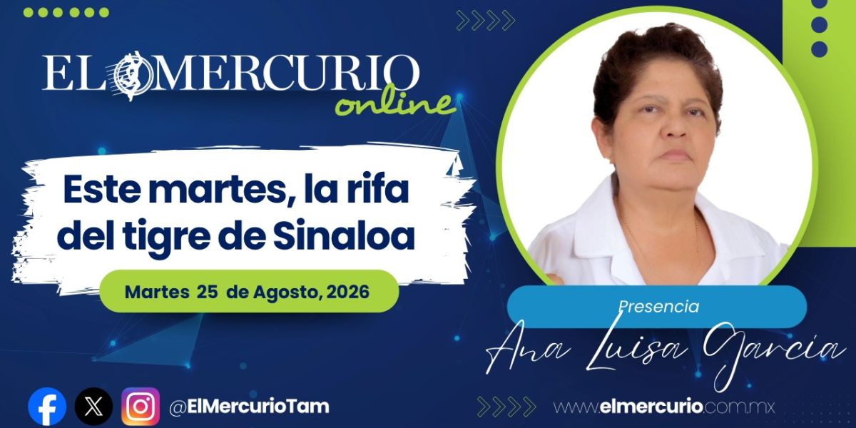 Este martes, la rifa del tigre de Sinaloa