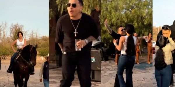 Nodal recibe su primer caballo como regalo de cumpleaños de Ángela Aguilar