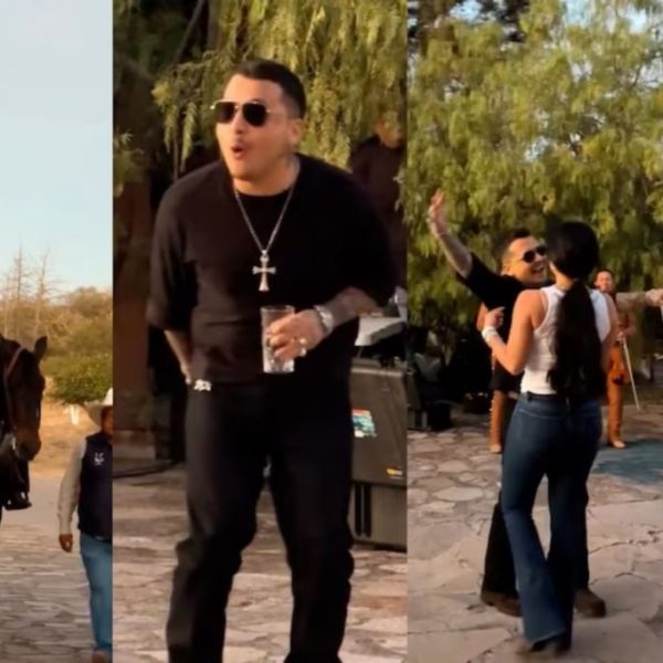 Nodal recibe su primer caballo como regalo de cumpleaños de Ángela Aguilar