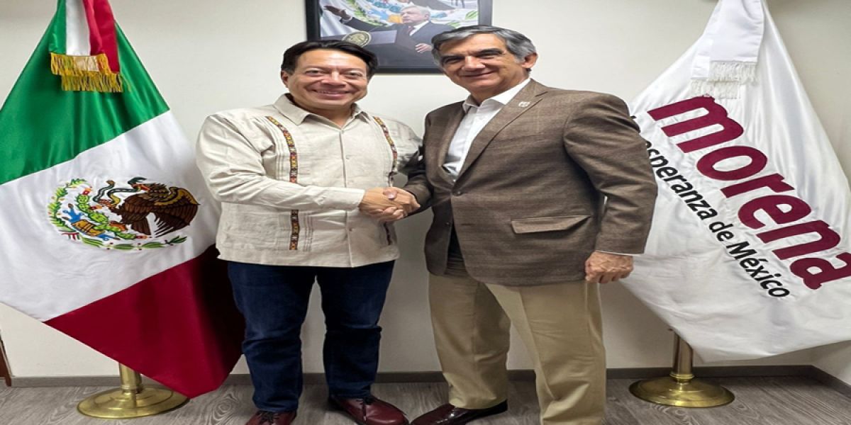 Se reúnen Américo y Mario Delgado; van por la renovación de Morena en Tamaulipas