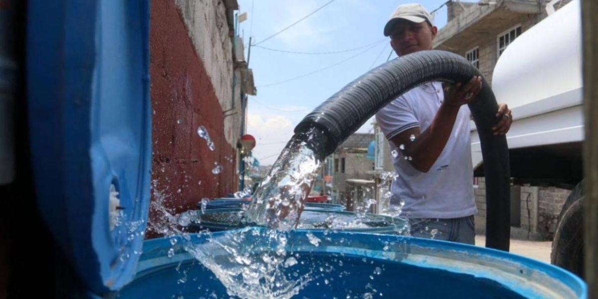 Agua en pipas, única opción para siete mil familias victorenses