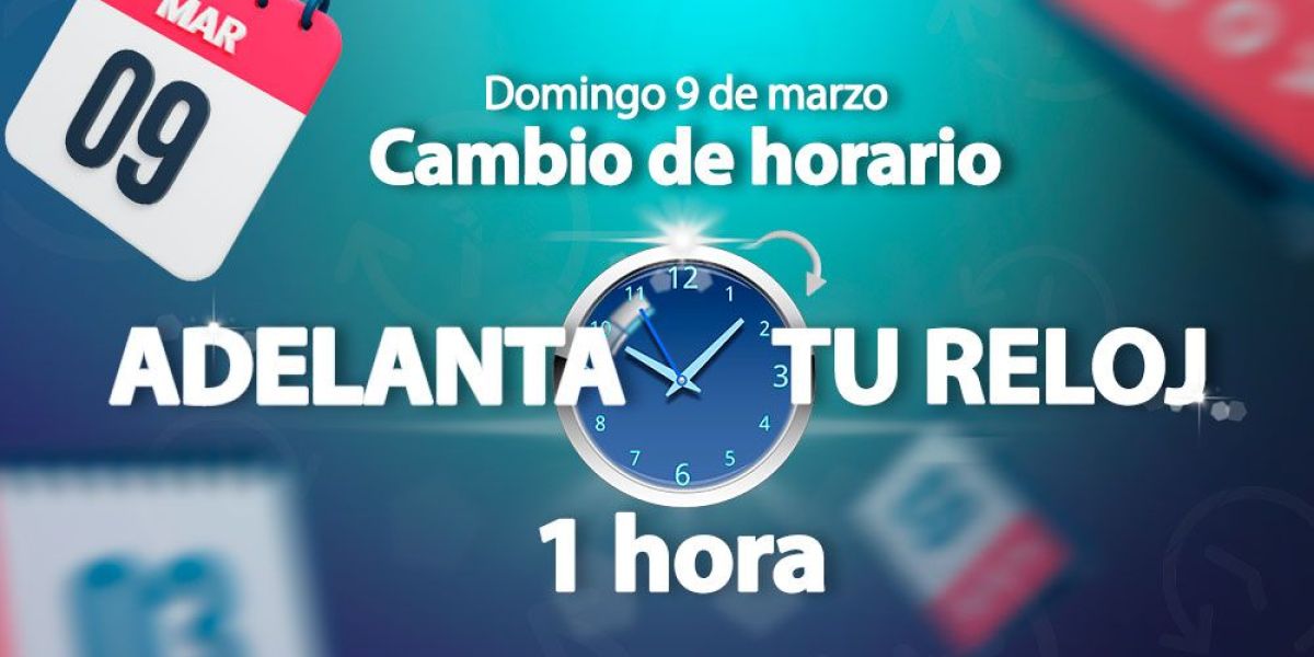 Este domingo entra en vigor horario de verano