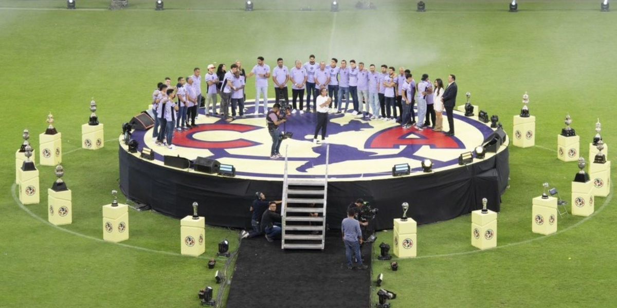 América celebra bicampeonato de Liga MX en el Estadio Azteca ante su gente