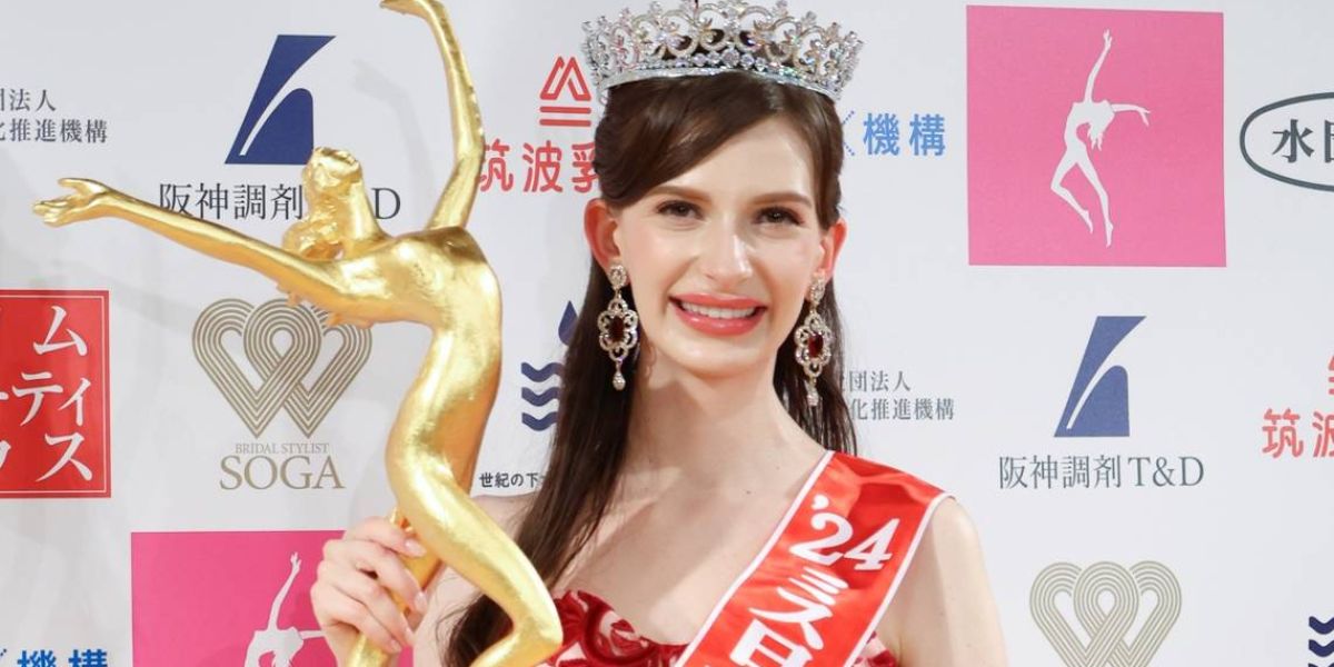 Provoca polémica coronación de modelo ucraniana como Miss Japón