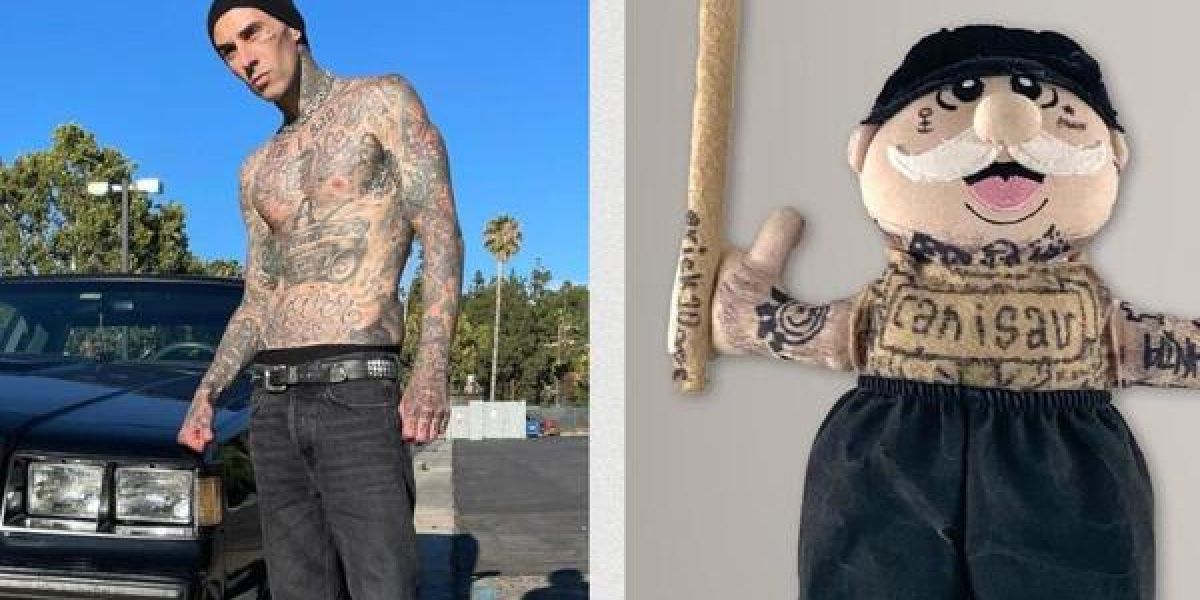 Travis Barker de Blink-182 pone a la venta muñeco Dr Simi que le regalaron en México