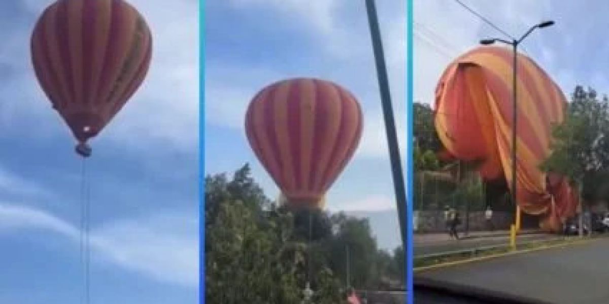 Accidente de globo aerostático en Edomex deja 12 personas lesionadas