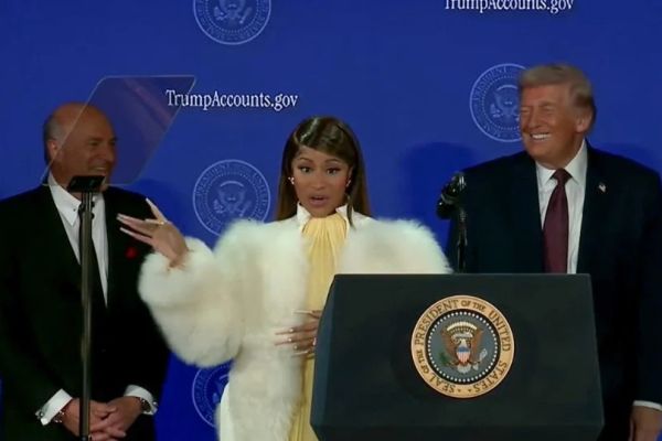 Nicki Minaj expresa su apoyo a Trump en evento federal