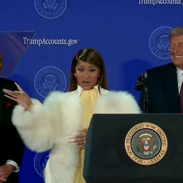 Nicki Minaj expresa su apoyo a Trump en evento federal