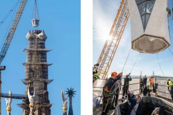 Basílica de la Sagrada Familia se convierte en la iglesia más alta del mundo: alcanza los 172.5 metros