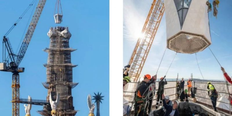 Basílica de la Sagrada Familia se convierte en la iglesia más alta del mundo: alcanza los 172.5 metros