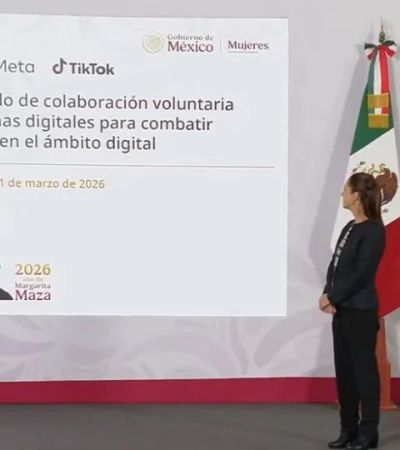 Sheinbaum anuncia acuerdo con Google, TikTok y Meta para atender la violencia contra las mujeres en México