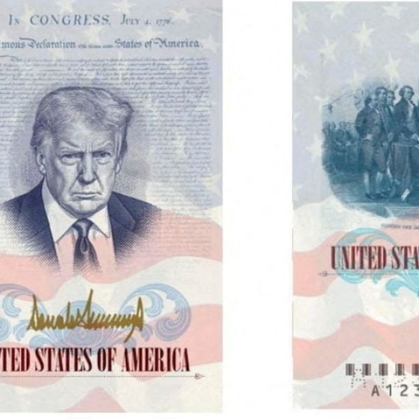 El segundo mandato de Trump: incluye su imagen en billetes, monedas, instituciones y pasaportes