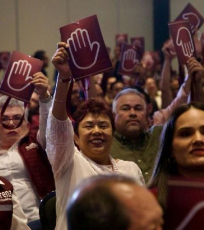 Los coordinadores parlamentarios de Morena de todo el país se suman a la defensa de Andy López Beltrán