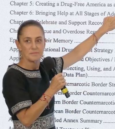 “Nosotros estamos actuando”, responde Sheinbaum a Trump tras la amenaza de combatir a los cárteles