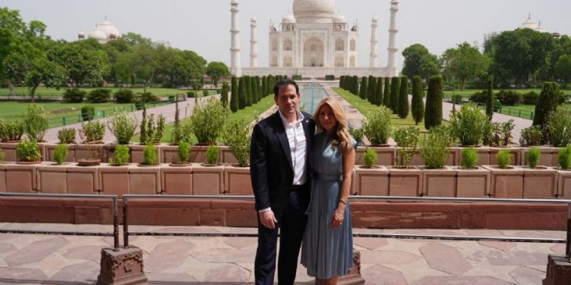 Marco Rubio visita el Taj Mahal; “si supiera su historia o arquitectura no hubiera posado”, replica Irán