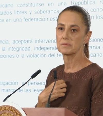 Sheinbaum evita confirmar investigación de EU contra Américo Villarreal y Alfonso Durazo