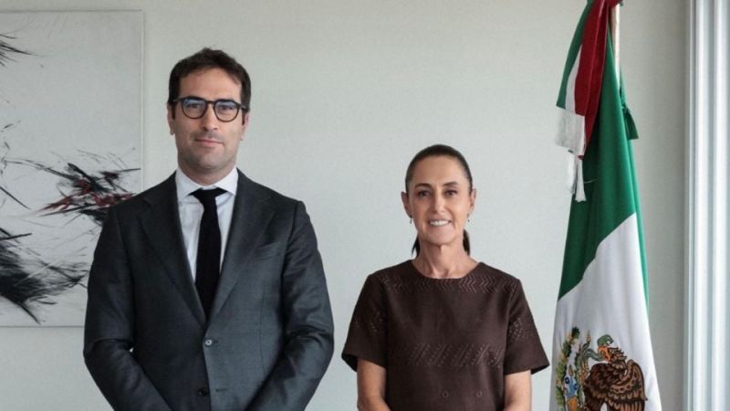 Sheinbaum se reúne con el vicepresidente primero del gobierno de España tras conversación virtual por bloqueos de la CNTE