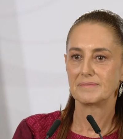 Sheinbaum sale en defensa de López Obrador: niega nexos con el narcotráfico y “presume” detenciones en su sexenio