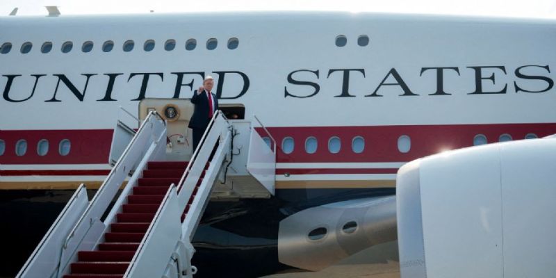 Trump estrena el polémico nuevo Air Force One donado por Qatar