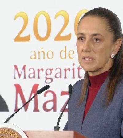 Sheinbaum evade hablar de la sentencia a cadena perpetua de “El Mayo” en EU