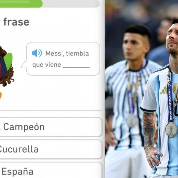 Duolingo se burla de Messi por perder la Final del Mundial y provoca que argentinos desinstalen la aplicación